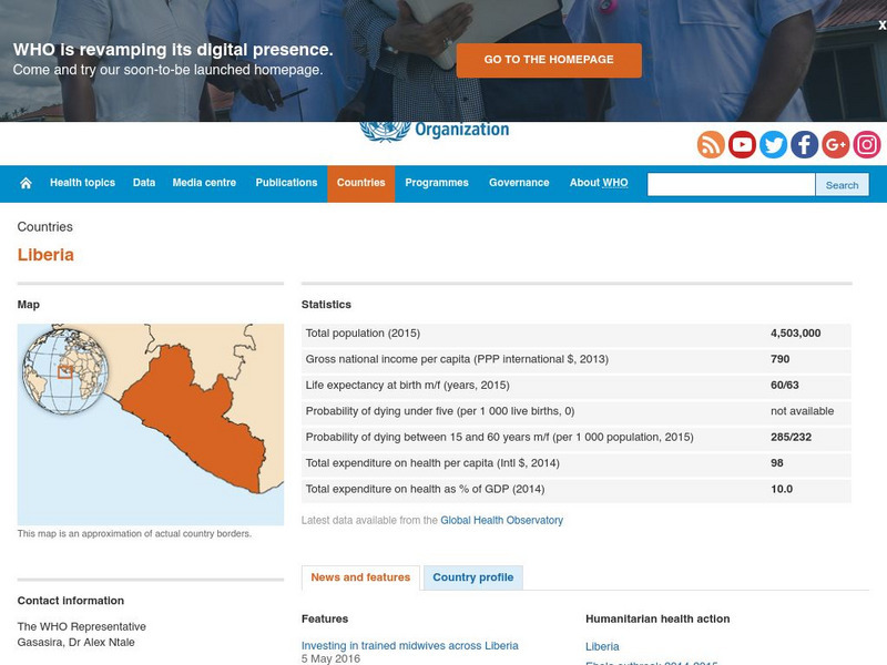 World Health Organization: Liberia Handout World Health Organization: Liberia Handout