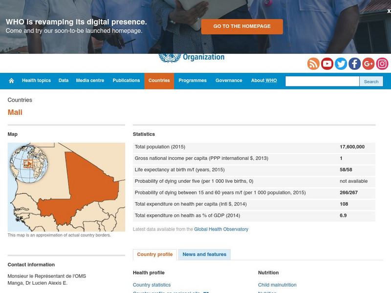 World Health Organization: Mali Handout World Health Organization: Mali Handout