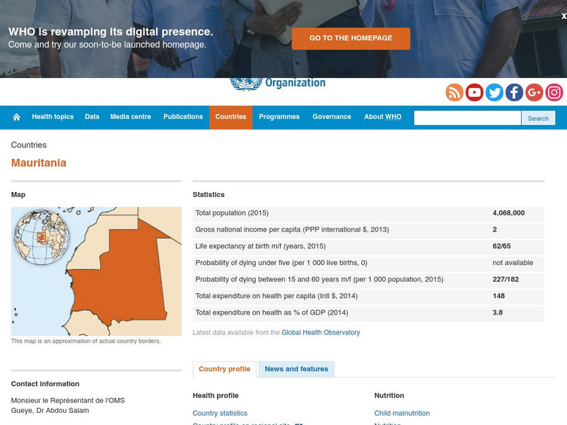 World Health Organization: Mauritania Handout World Health Organization: Mauritania Handout