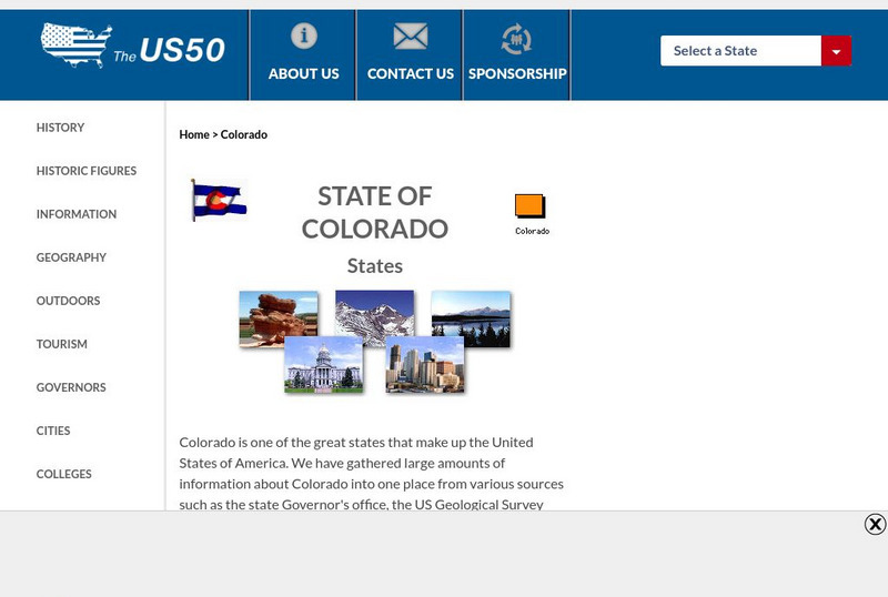 The Us50: Colorado Handout The Us50: Colorado Handout