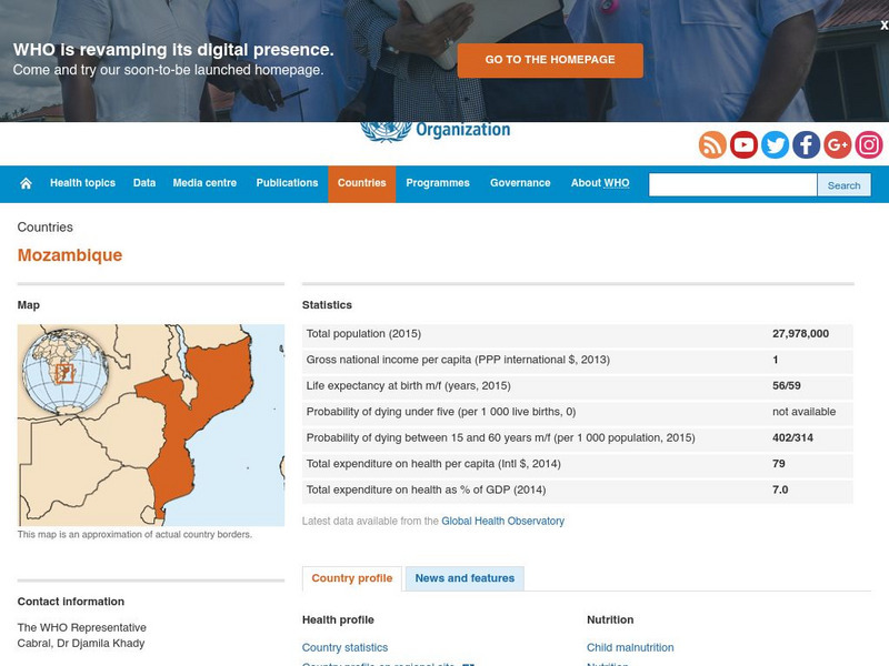 World Health Organization: Mozambique Handout World Health Organization: Mozambique Handout