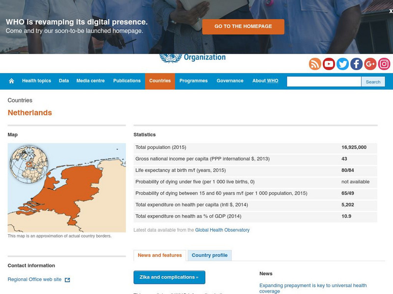 World Health Organization: Netherlands Handout World Health Organization: Netherlands Handout