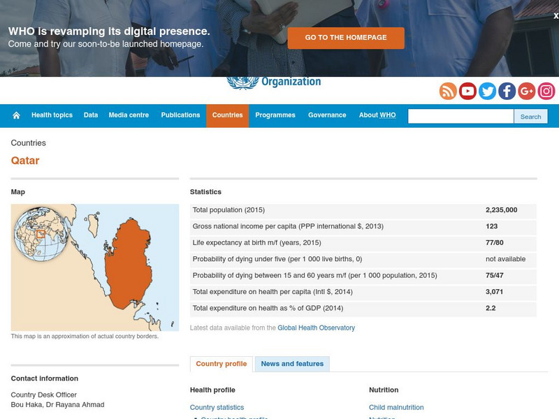 World Health Organization: Qatar Handout