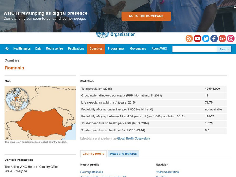 World Health Organization: Romania Handout World Health Organization: Romania Handout