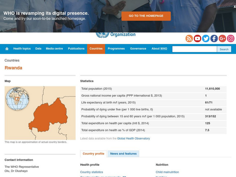 World Health Organization: Rwanda Handout