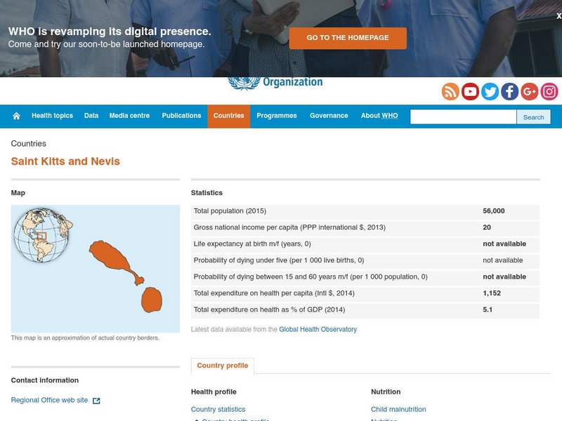 World Health Organization: Saint Kitts and Nevis Handout World Health Organization: Saint Kitts and Nevis Handout