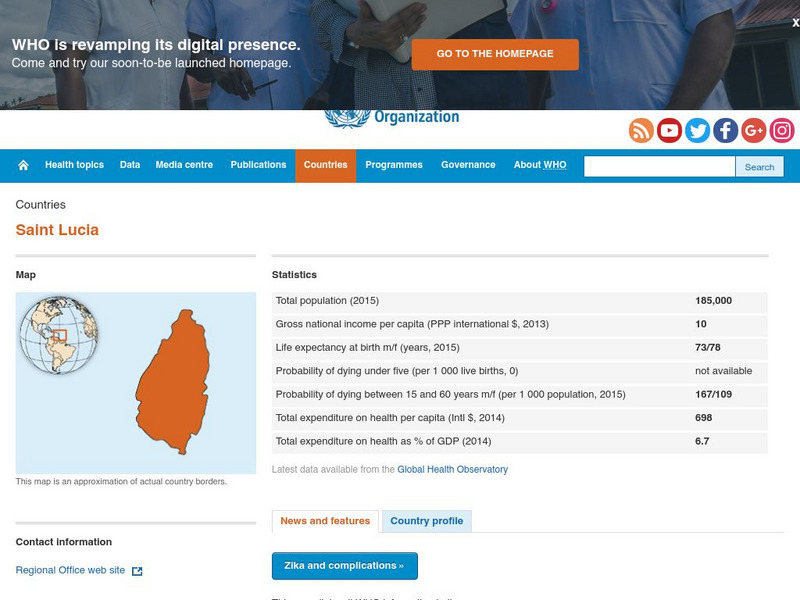 World Health Organization: Saint Lucia Handout World Health Organization: Saint Lucia Handout