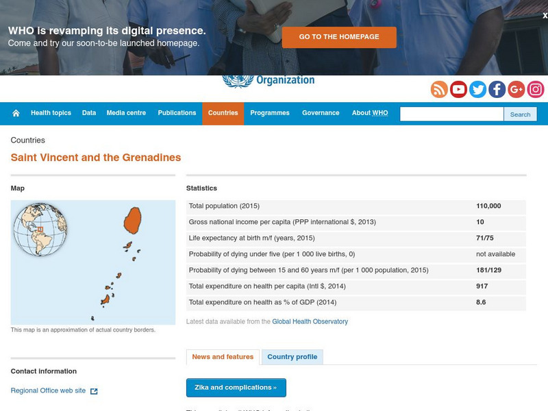 World Health Organization: Saint Vincent and the Grenadines Handout
