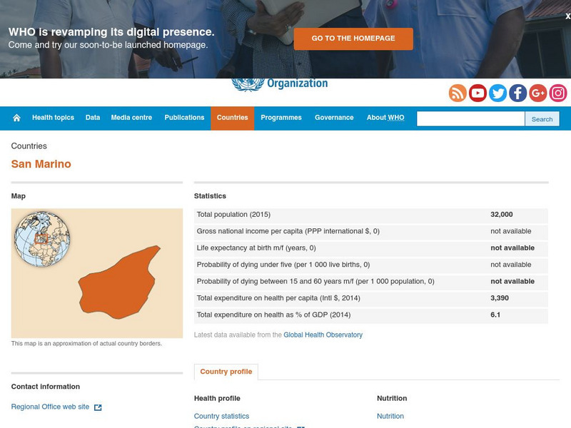 World Health Organization: San Marino Handout World Health Organization: San Marino Handout