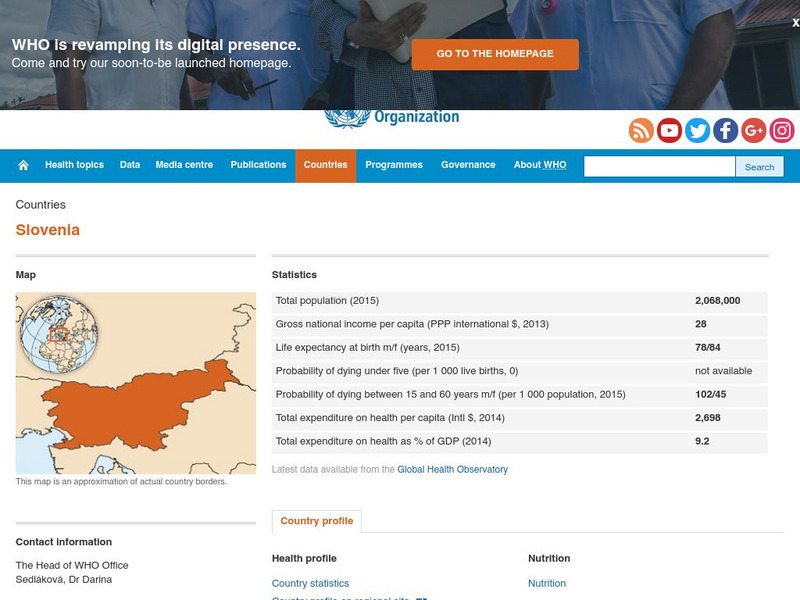 World Health Organization: Slovenia Handout