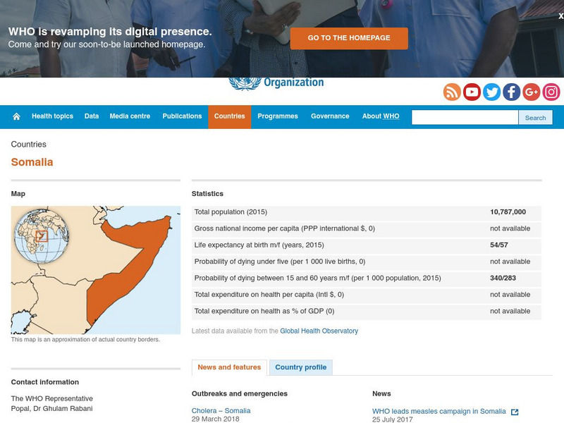 World Health Organization: Somalia Handout