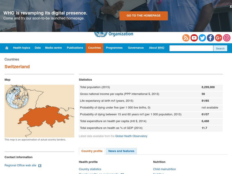 World Health Organization: Switzerland Handout