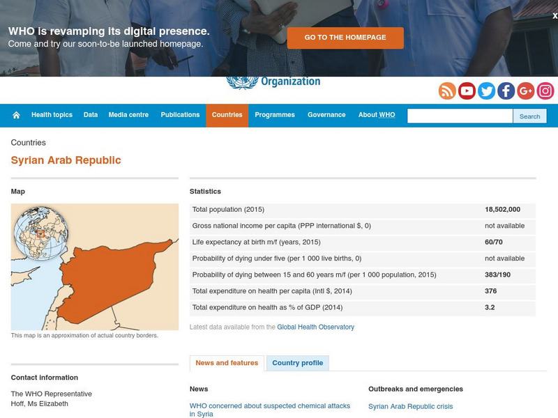 World Health Organization: Syrian Arab Republic Handout