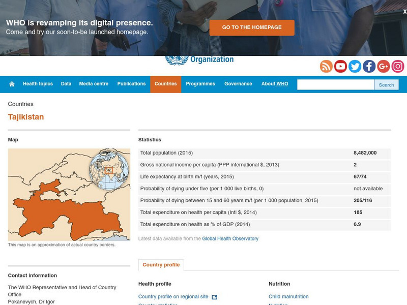 World Health Organization: Tajikistan Handout