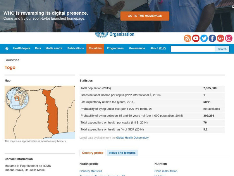 World Health Organization: Togo Handout