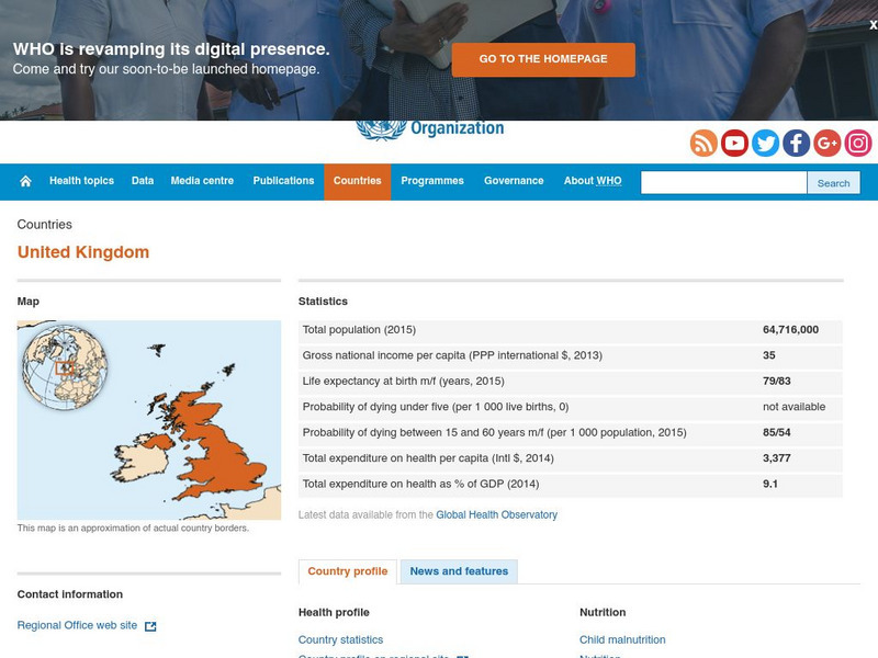 World Health Organization: United Kingdom Handout World Health Organization: United Kingdom Handout