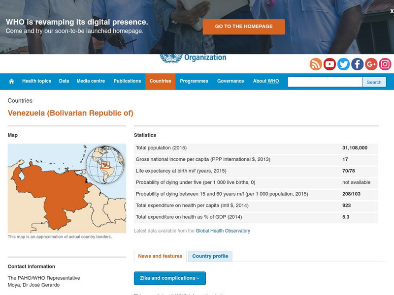 World Health Organization: Venezuela (Bolivarian Republic Of) Handout World Health Organization: Venezuela (Bolivarian Republic Of) Handout