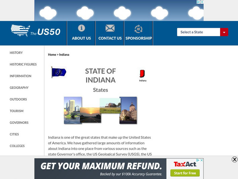 The Us50: Indiana Handout The Us50: Indiana Handout
