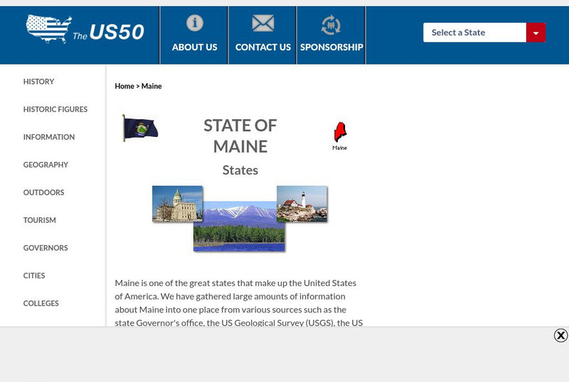 The Us50: Maine Handout The Us50: Maine Handout