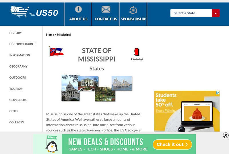 The Us50: Mississippi Handout The Us50: Mississippi Handout