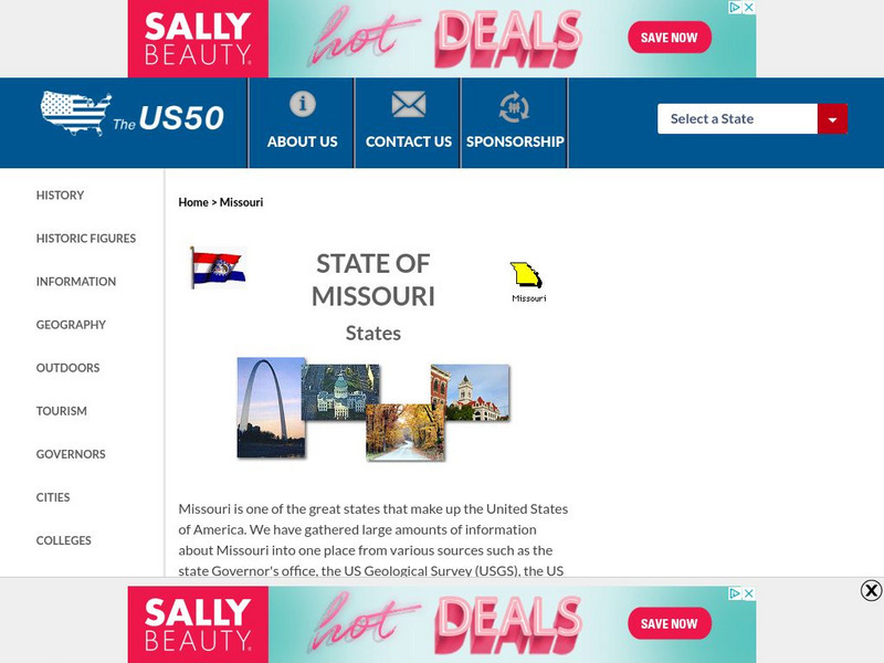 The Us50: Missouri Handout The Us50: Missouri Handout