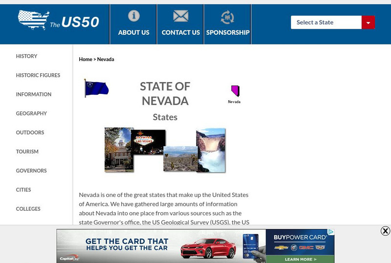 The Us50: Nevada Handout The Us50: Nevada Handout