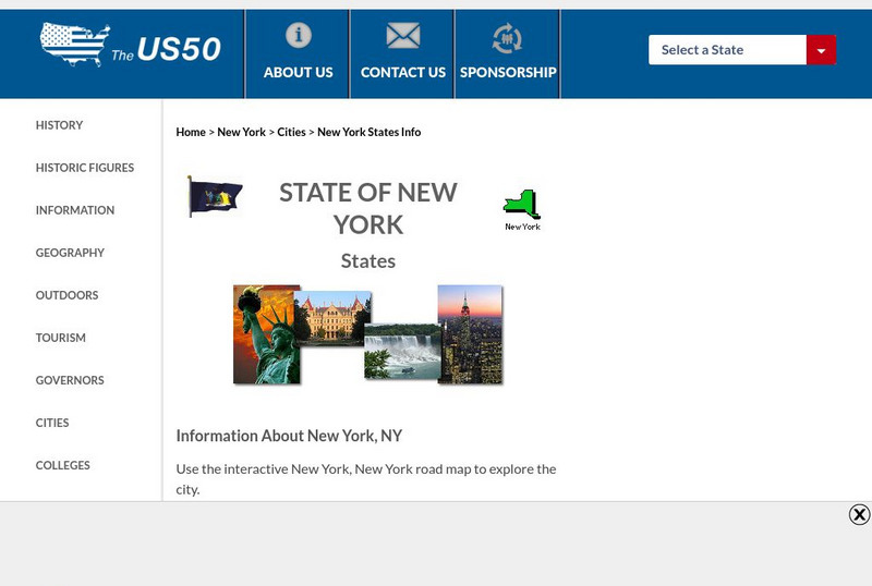 The Us50: Information About New York, Ny Handout The Us50: Information About New York, Ny Handout