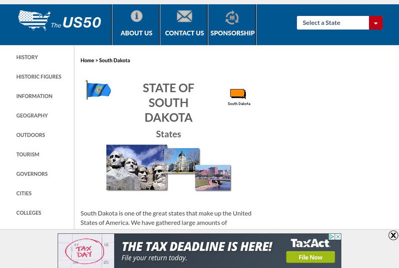 The Us50: South Dakota Handout The Us50: South Dakota Handout