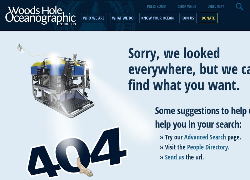Woods Hole Oceanography Institute: Geology and Geophysics Website Woods Hole Oceanography Institute: Geology and Geophysics Website