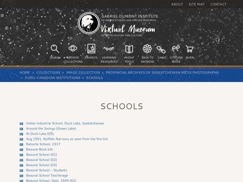 Virtual Museum of Metis History and Culture: Schools Historical Photos Handout Virtual Museum of Metis History and Culture: Schools Historical Photos Handout