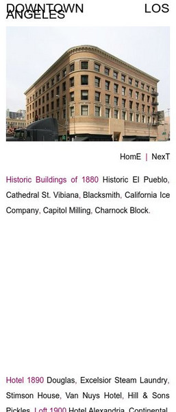 Historic Downtown Los Angeles Photo Gallery: Architecture Graphic Historic Downtown Los Angeles Photo Gallery: Architecture Graphic