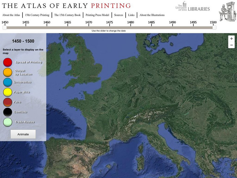 University of Iowa Libraries: The Atlas of Early Printing Interactive University of Iowa Libraries: The Atlas of Early Printing Interactive