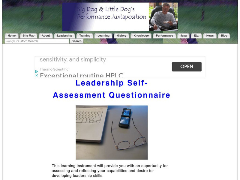 Leadership Self Assessment Activity Unknown Type Leadership Self Assessment Activity Unknown Type