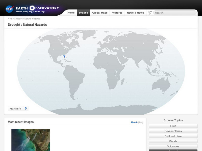 Nasa Earth Observatory: Natural Hazards: Crops and Drought Graphic Nasa Earth Observatory: Natural Hazards: Crops and Drought Graphic