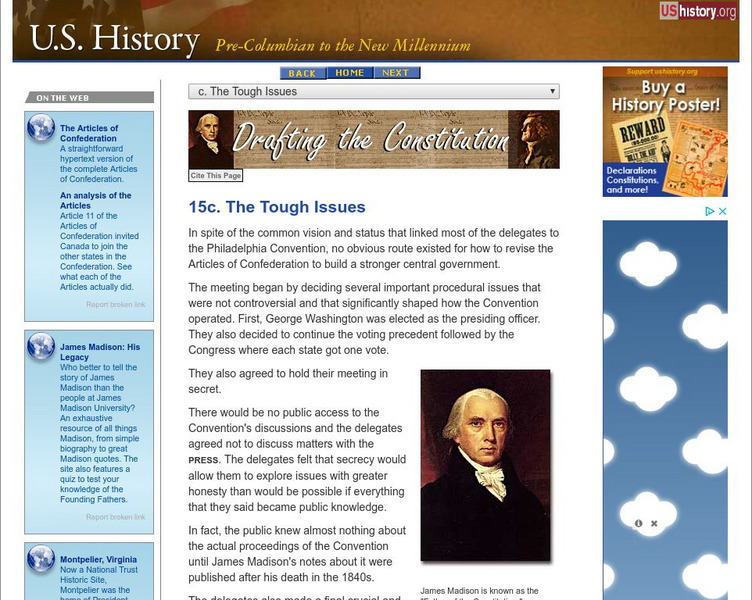 U.s. History: The Tough Issues Website U.s. History: The Tough Issues Website