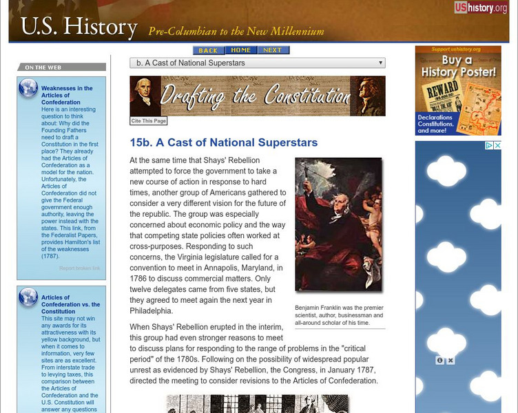 U.s. History: A Cast of National Superstars Website U.s. History: A Cast of National Superstars Website