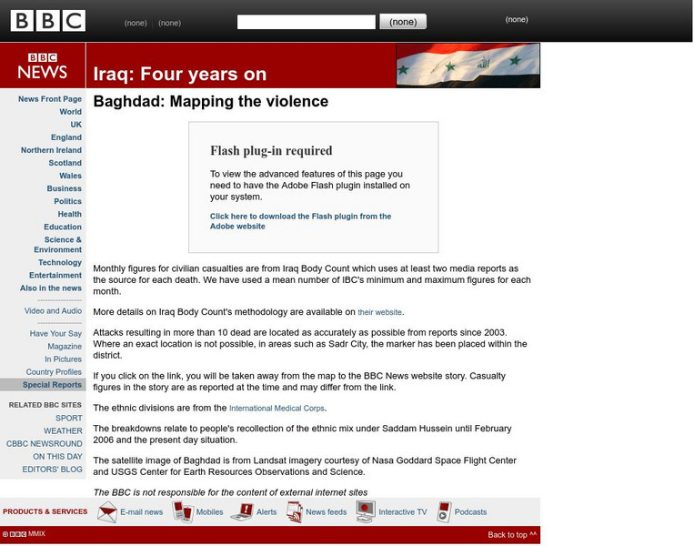 Bbc News: Baghdad: Mapping the Violence Interactive Bbc News: Baghdad: Mapping the Violence Interactive