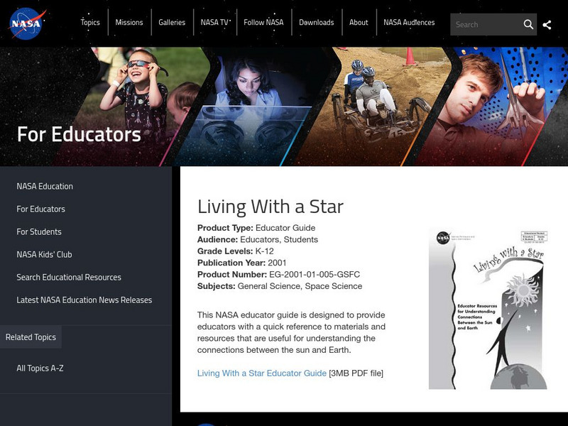 Nasa: Living With a Star Unit Plan Nasa: Living With a Star Unit Plan