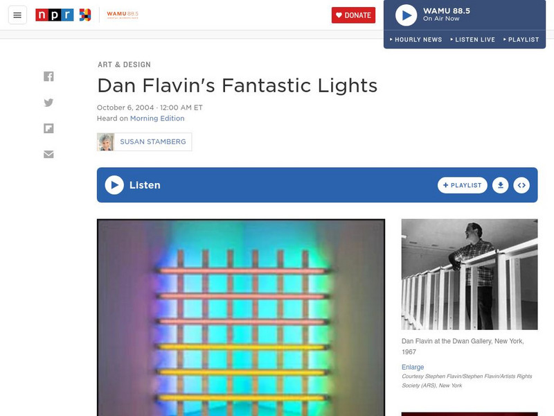 Npr: Dan Flavin's Fantastic Lights Audio Npr: Dan Flavin's Fantastic Lights Audio