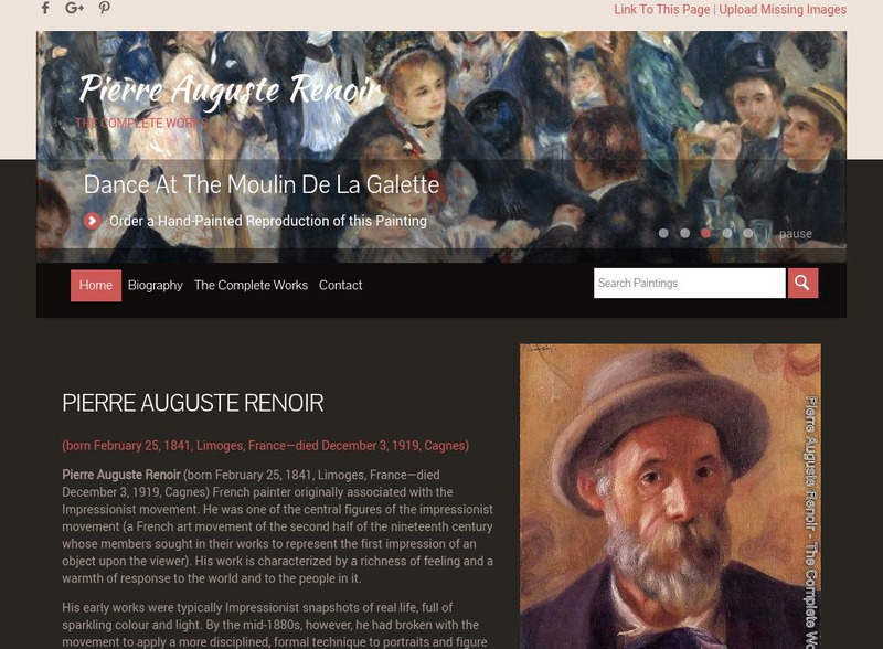 Pierre Auguste Renoir the Complete Works Website Pierre Auguste Renoir the Complete Works Website