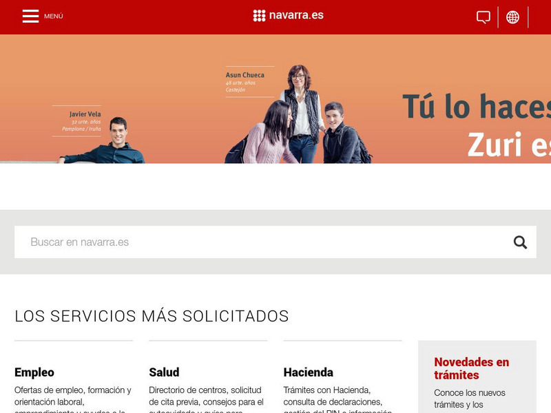 Comunidad Foral De Navarra Website