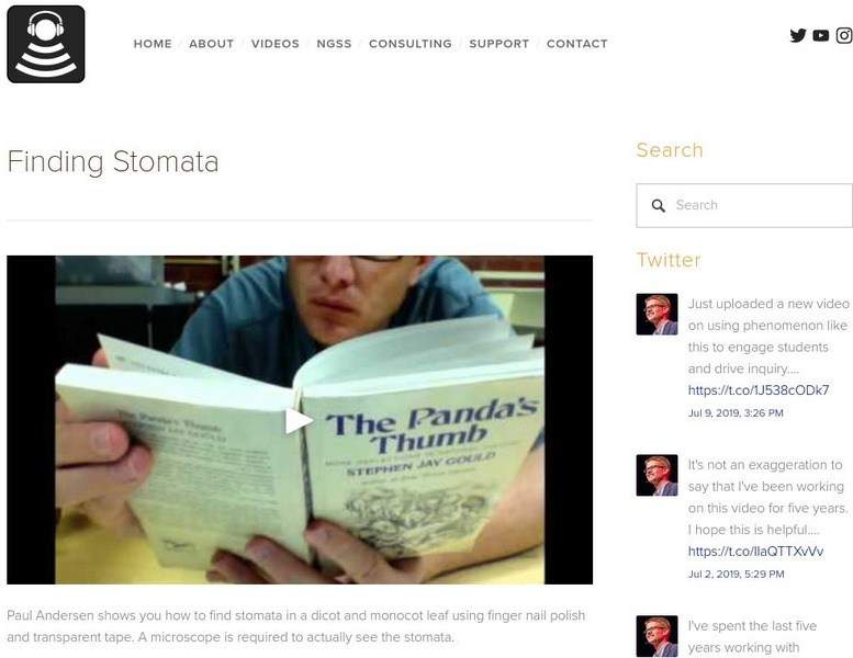 Bozeman Science: Finding Stomata Instructional Video Bozeman Science: Finding Stomata Instructional Video