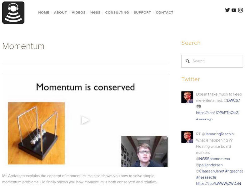 Bozeman Science: Momentum Instructional Video Bozeman Science: Momentum Instructional Video