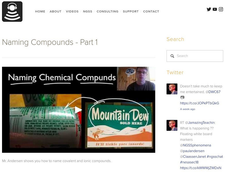 Bozeman Science: Naming Compounds Part 1 Instructional Video Bozeman Science: Naming Compounds Part 1 Instructional Video