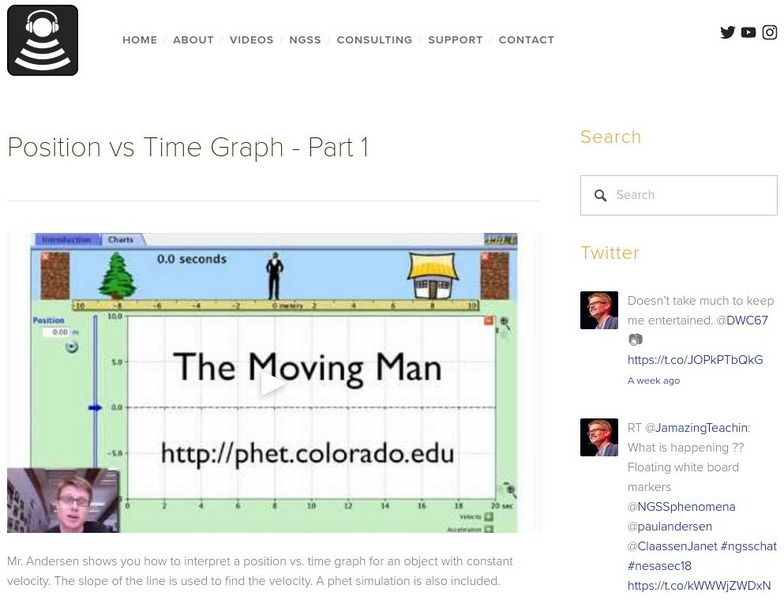 Bozeman Science: Position vs Time Graph Part 1 Instructional Video Bozeman Science: Position vs Time Graph Part 1 Instructional Video