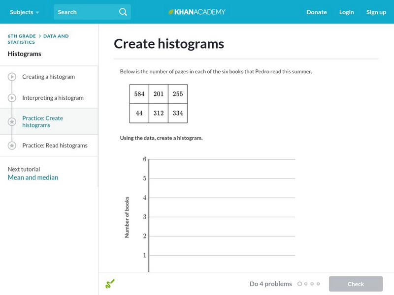Khan Academy: Creating Histograms Interactive Khan Academy: Creating Histograms Interactive
