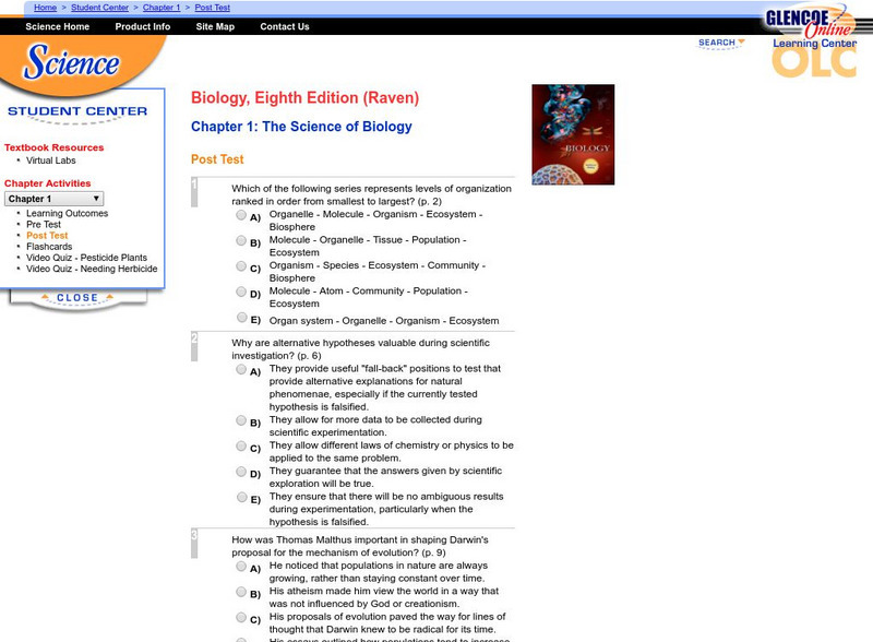 Mc Graw Hill: The Science of Biology Unknown Type