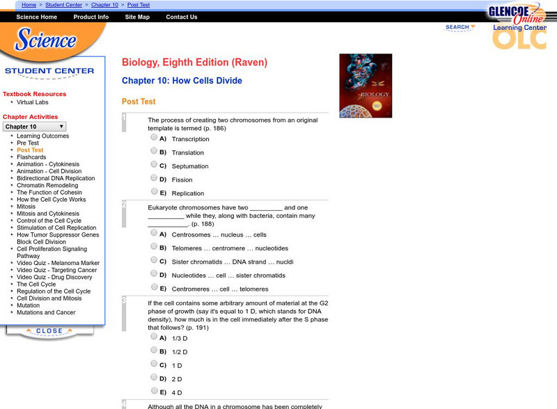 Mc Graw Hill: How Cells Divide Unknown Type Mc Graw Hill: How Cells Divide Unknown Type