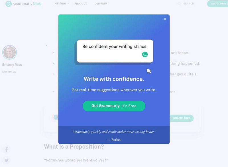 Grammarly Blog: Common Adjective and Preposition Combinations Handout Grammarly Blog: Common Adjective and Preposition Combinations Handout