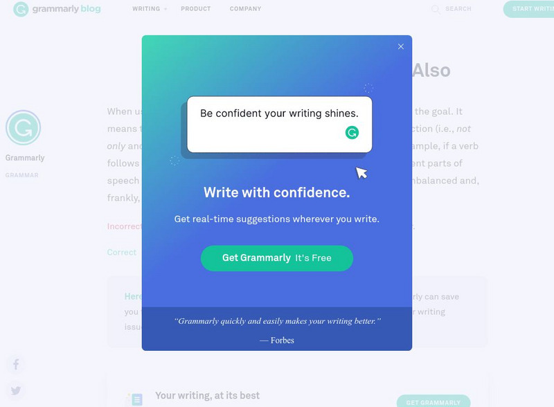 Grammarly Blog: Parallelism With Not Only, but Also Handout